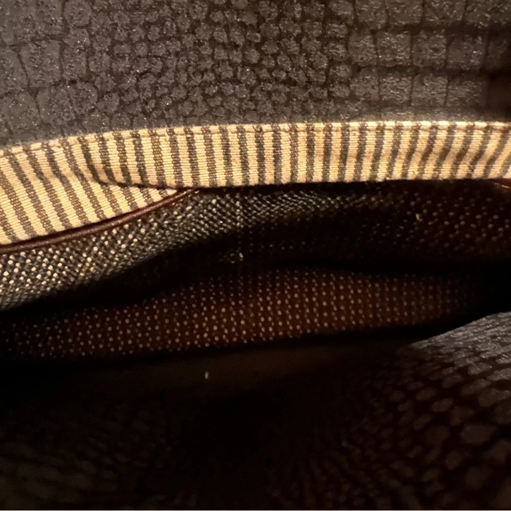 BRIGHTON ❤️ MARTHA BLACK /CHOC CROC BRIEFCASE/Laptop Bag - Picture 8 of 11